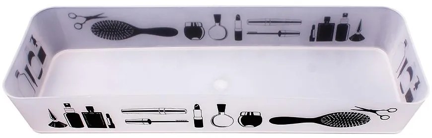 Organizér makeup 33,8x11,3x5cm čierny