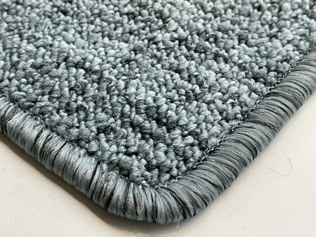 Vopi, Koberec behúň na mieru Alassio modrošedý, šíre 50 cm, modrá, chodba / predsieň