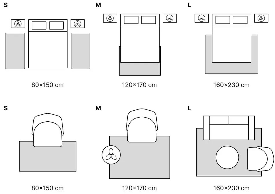 Svetlohnedý koberec 120x170 cm Lux – Universal