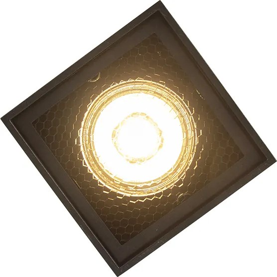 Inteligentný dizajnový reflektor čierny vrátane WiFi GU10 - Qubo Honey