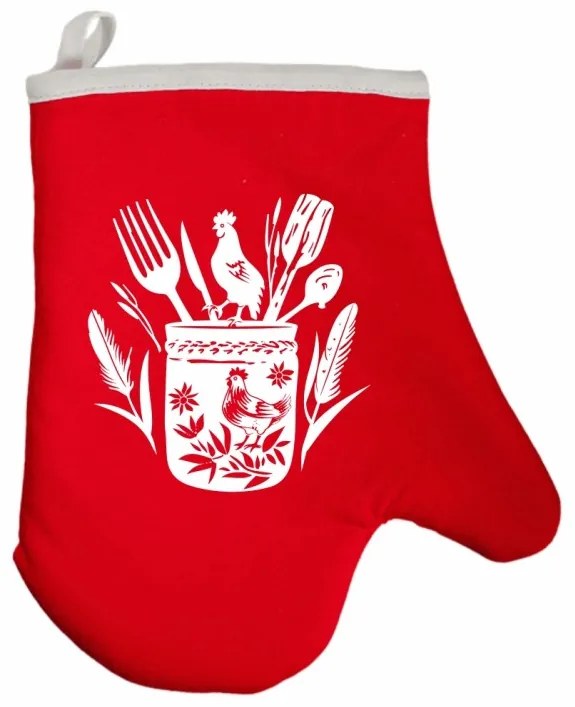 Kuchynská rukavica Village EMI, čierna