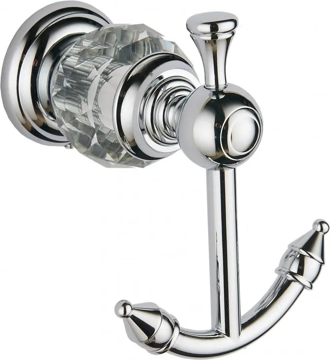 Mexen Estela dvojitý háčik na uteráky, chrómová - 7011535-00