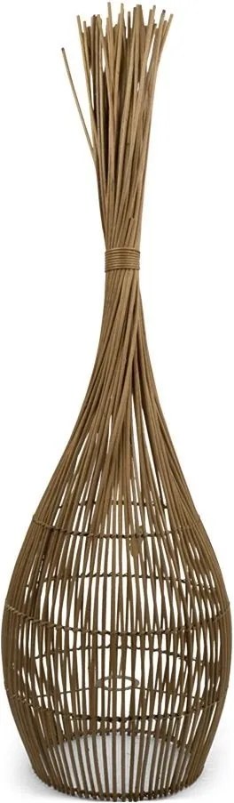 Hnedá ratanová stojaca lampa - 30 * 30 * 110 * m