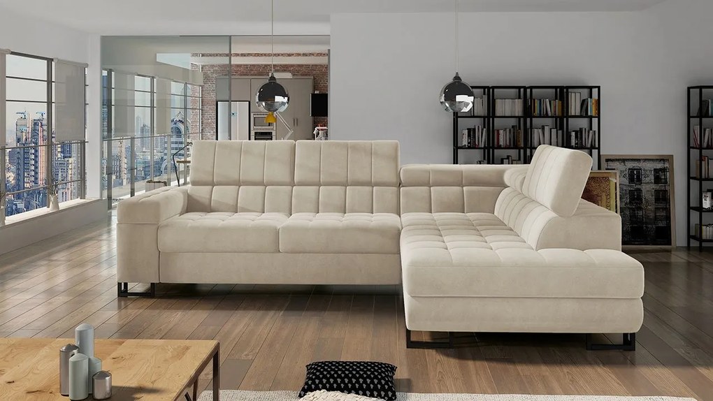 Rohová sedačka Wales, Dostupné poťahy: Nazar 225.02, Strana: pravá