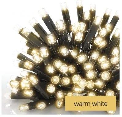 Profi LED spojovacia reťaz čierna, 5 m, vonkajšia aj vnútorná, teplá biela
