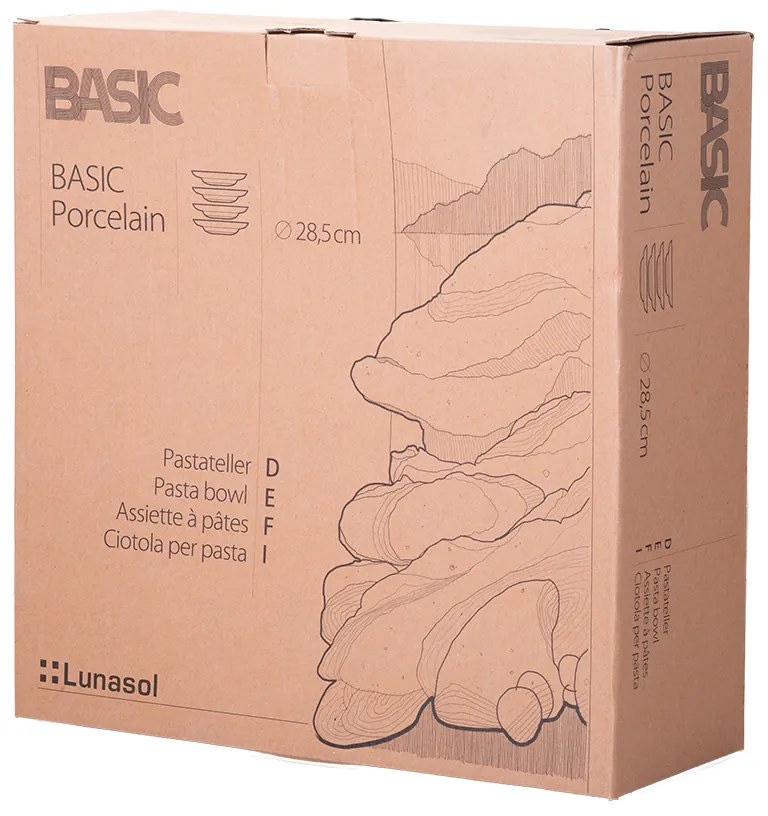 Tanier na cestoviny 29 cm set 4 ks - Basic - 490809