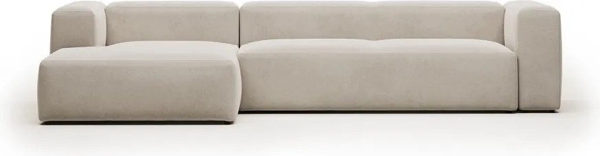 Béžová rohová pohovka (ľavý roh) Blok – Kave Home