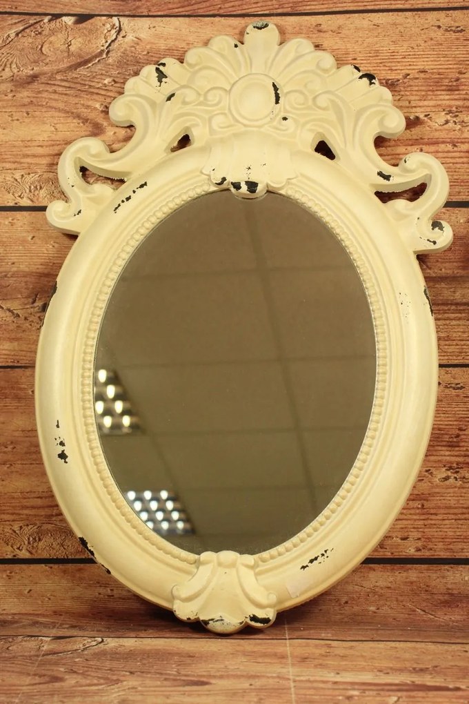 Zrkadlo s motívom - maslový (40,5x52,5 cm)