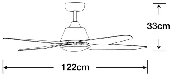Lucci Air 212998 - LED Stropný ventilátor ARIA LED/18W/230V čierna + DO
