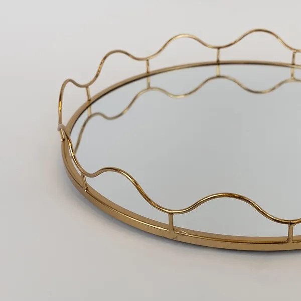 SADA 2x Dekoračný podnos pr. 39/30,5 cm