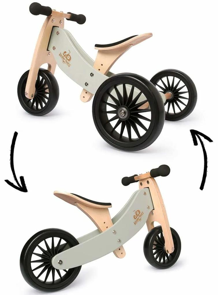 Kinderfeets® Drevený balančný bicykel Tiny Tot Plus 2v1 zelená