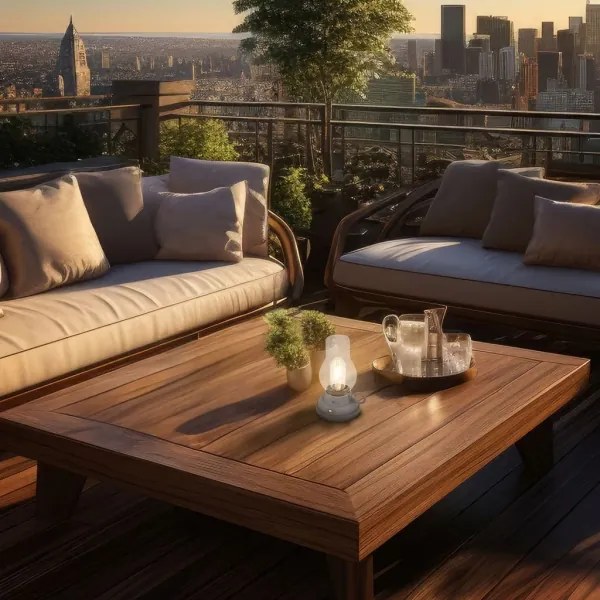 Brilo - LED stmievateľná vonkajšia nabíjateľná stolová lampa KANEA LED/1,5W/5V IP44 1200mAh antracit