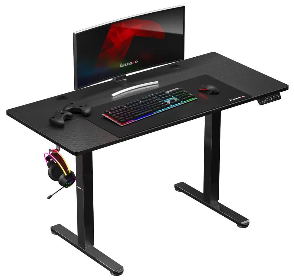 Elektricky nastaviteľný PC stolík Hyperion 8.2 (čierna). Akcia -21%. Vlastná spoľahlivá doprava až k Vám domov. 1087525