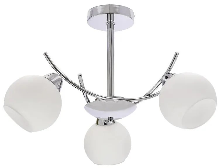 Luster na tyči AMOS 3xE27/40W/230V lesklý chróm