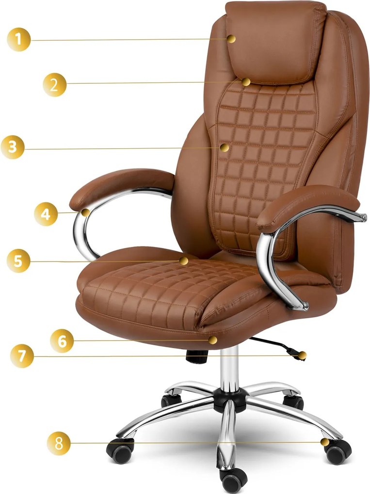 Kancelárska stolička Sofotel Batory 240803 - hnedá