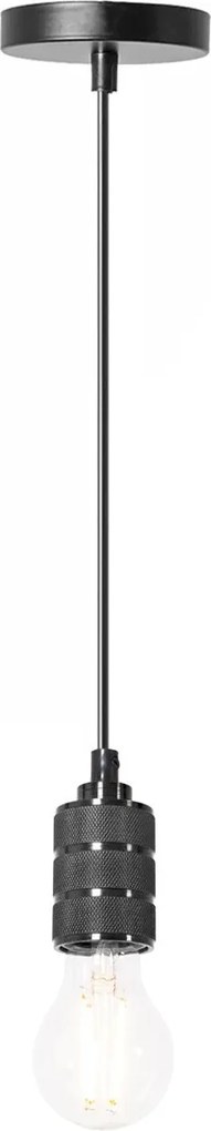 Toolight Toolight, závesná stropná lampa 1xE27 APP342-1CP, čierna, OSW-08409