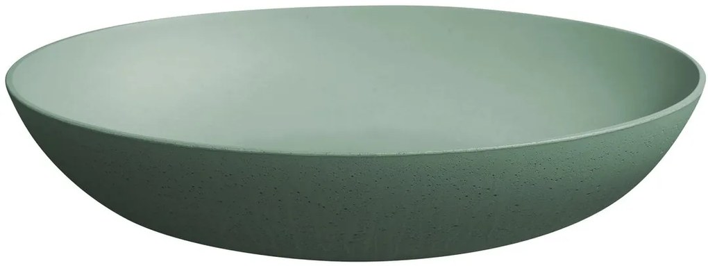 Sapho Sapho, FORMIGO betónové umývadlo na dosku, 60x40cm, zelená matná, FG223