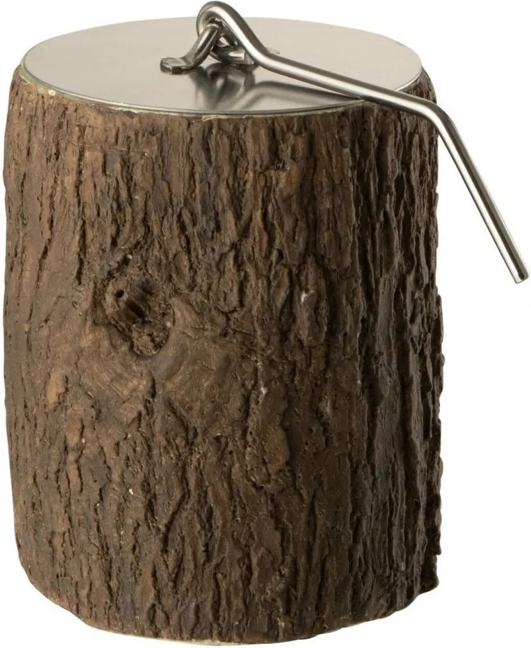 Okrúhle ohnisko Fire Pit Round Trunk v degne kmeňa stromu – 10*10*12 cm