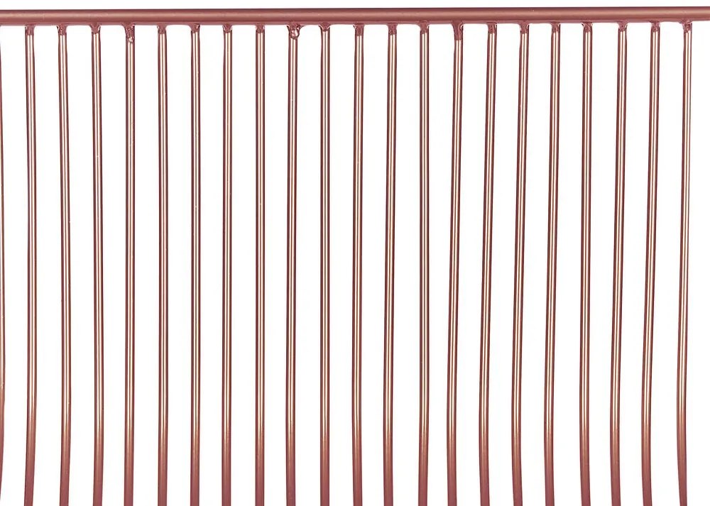 Sada 2 kovových barových stoličiek ružovozlatá FREDONIA Beliani