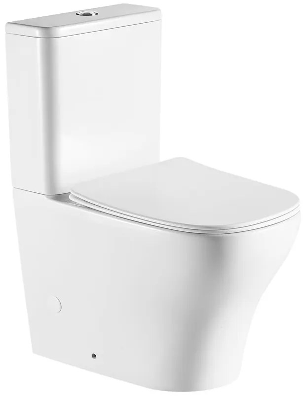 Sapho Sapho, BELLO RIMLESS WC kombi misa s nádržkou,spodný/zadný odpad, PC103WR