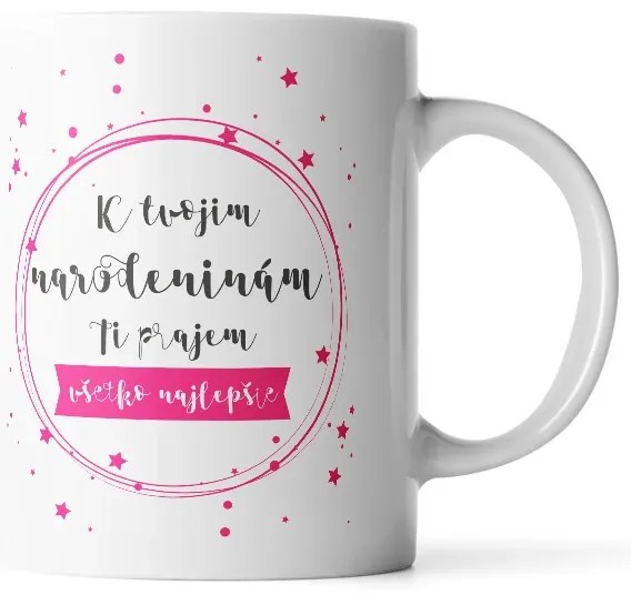 Sablio Hrnček K tvojim narodeninám ti prajem všetko najlepšie - 890 ml - XXL