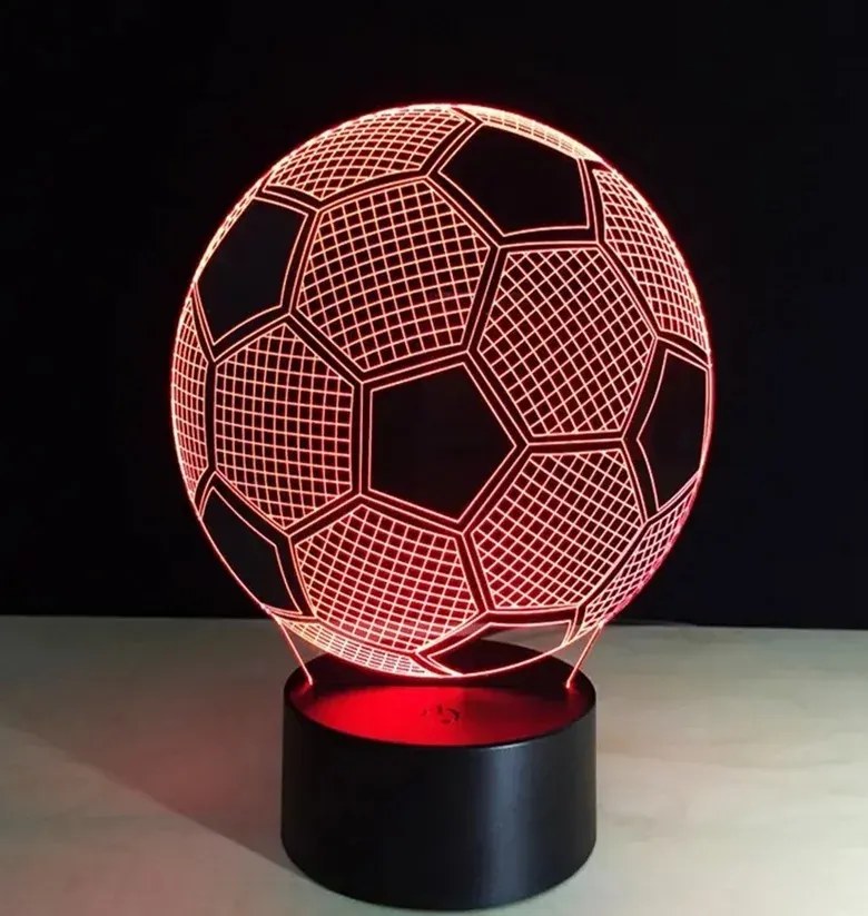 Zaparkorun Nočná 3D LED lampa - futbalová lopta