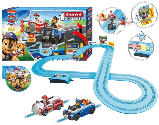 Pretekárska dráha Carrera First 20063058 Paw Patrol- Race 'N' Rescue 3,5m