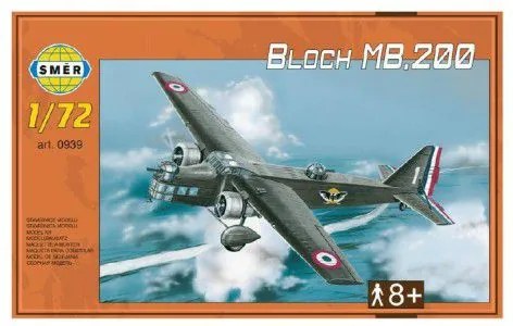 Model Bloch MB.200 31,2x22,3cm v krabici 35x22x5cm