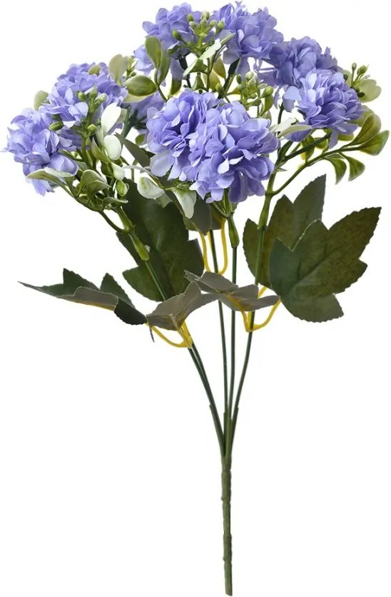 Dekorácia umelá kvetina s fialovými kvetmi - 15*8*30 cm