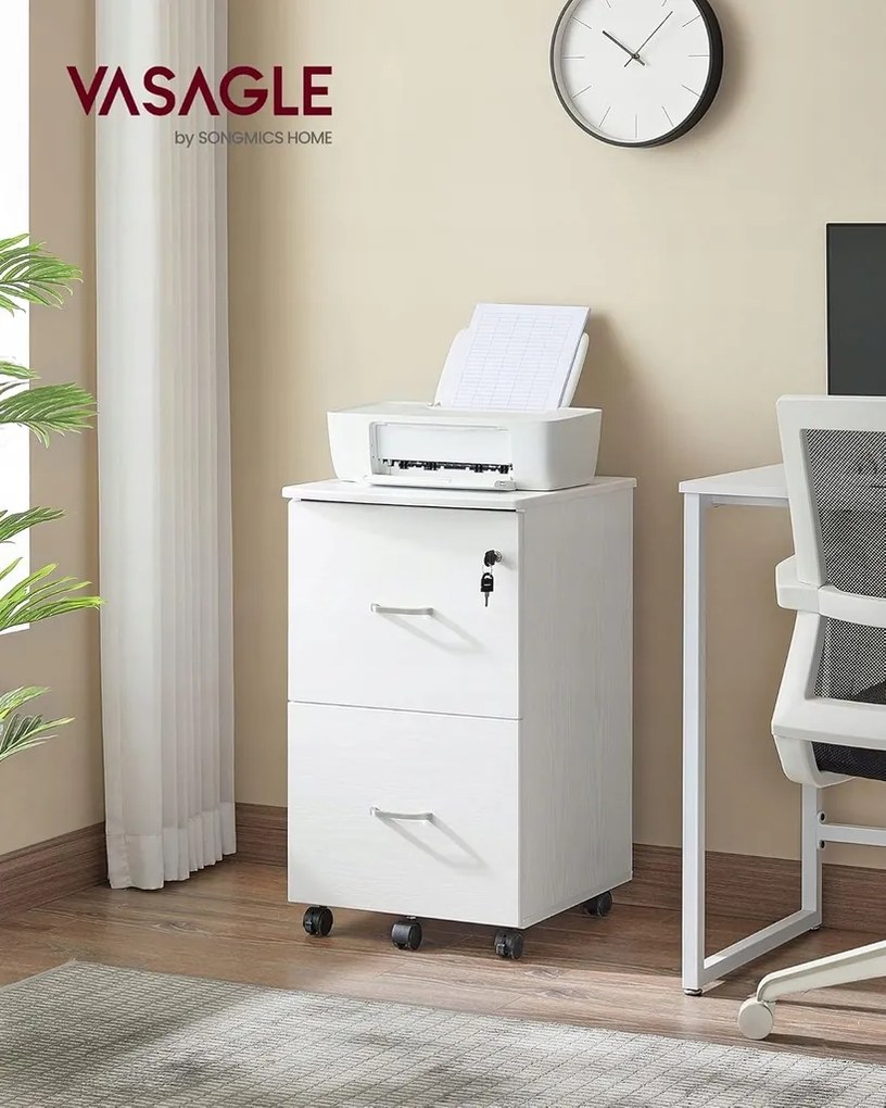 Kancelářský kontejner Vasagle Roof bílý