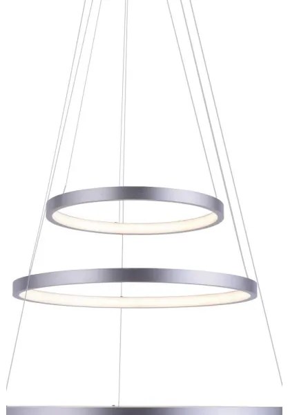 LED Stmievateľný luster na lanku CIRCLE 1xLED/15W/230V + LED/20W + LED/25W