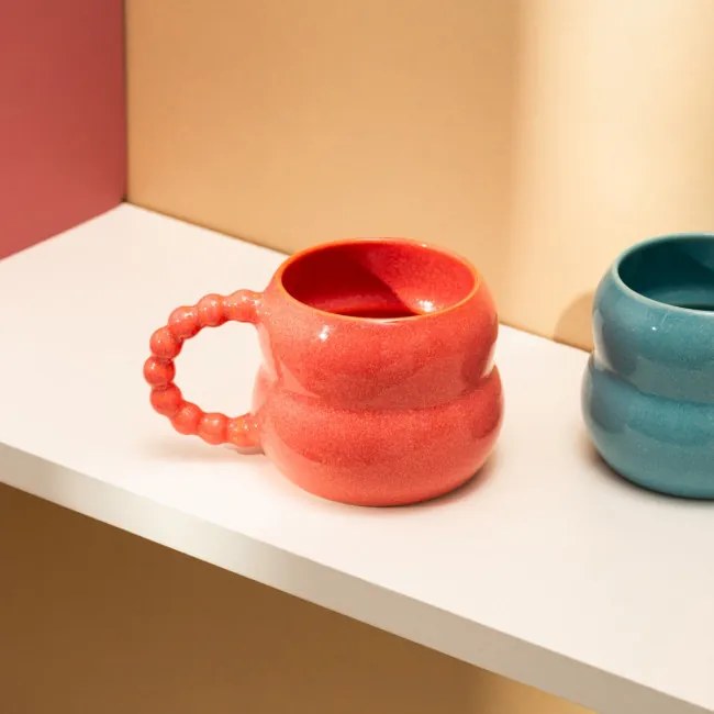 Hrnček BUBBLE BEADS korálový 727351 300 ml