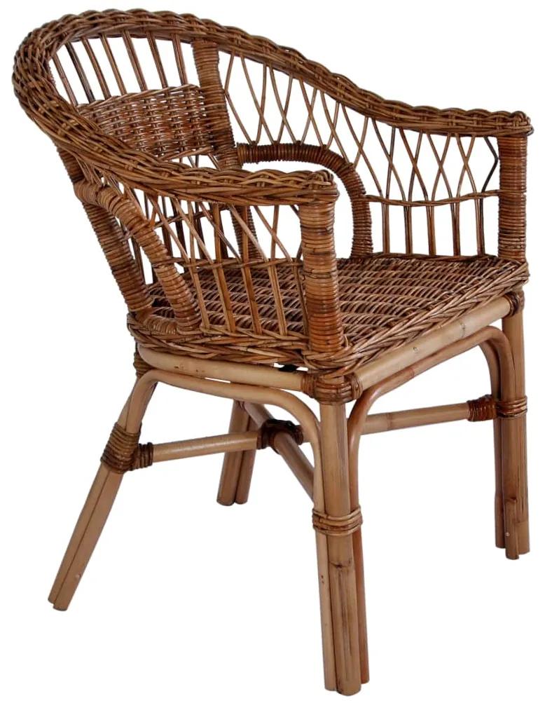 Vonkajšia stolička, prírodný ratan, hnedá 246809