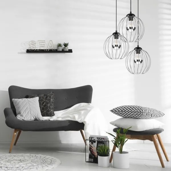 Luster na lanku ZOYA 3xE27/60W/230V lesklý chróm