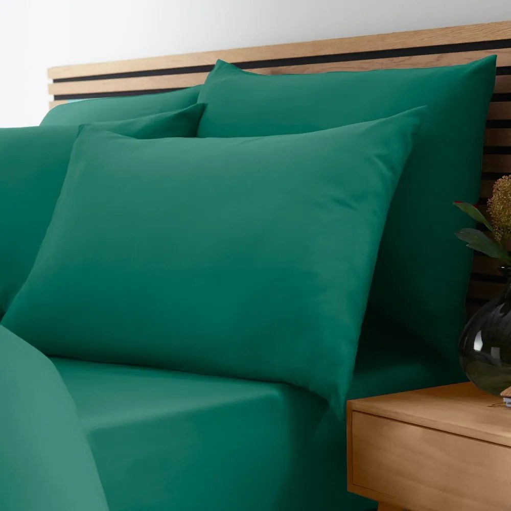 Zelenomodrá napínacia plachta 90x190 cm So Soft Non–Iron – Catherine Lansfield