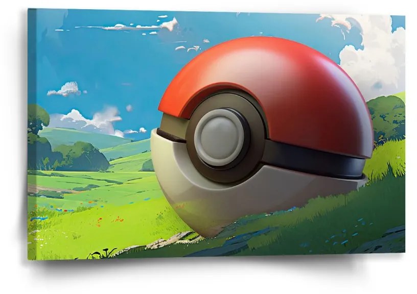 Sablio Obraz Pokemon ball Krajina - 60x40 cm