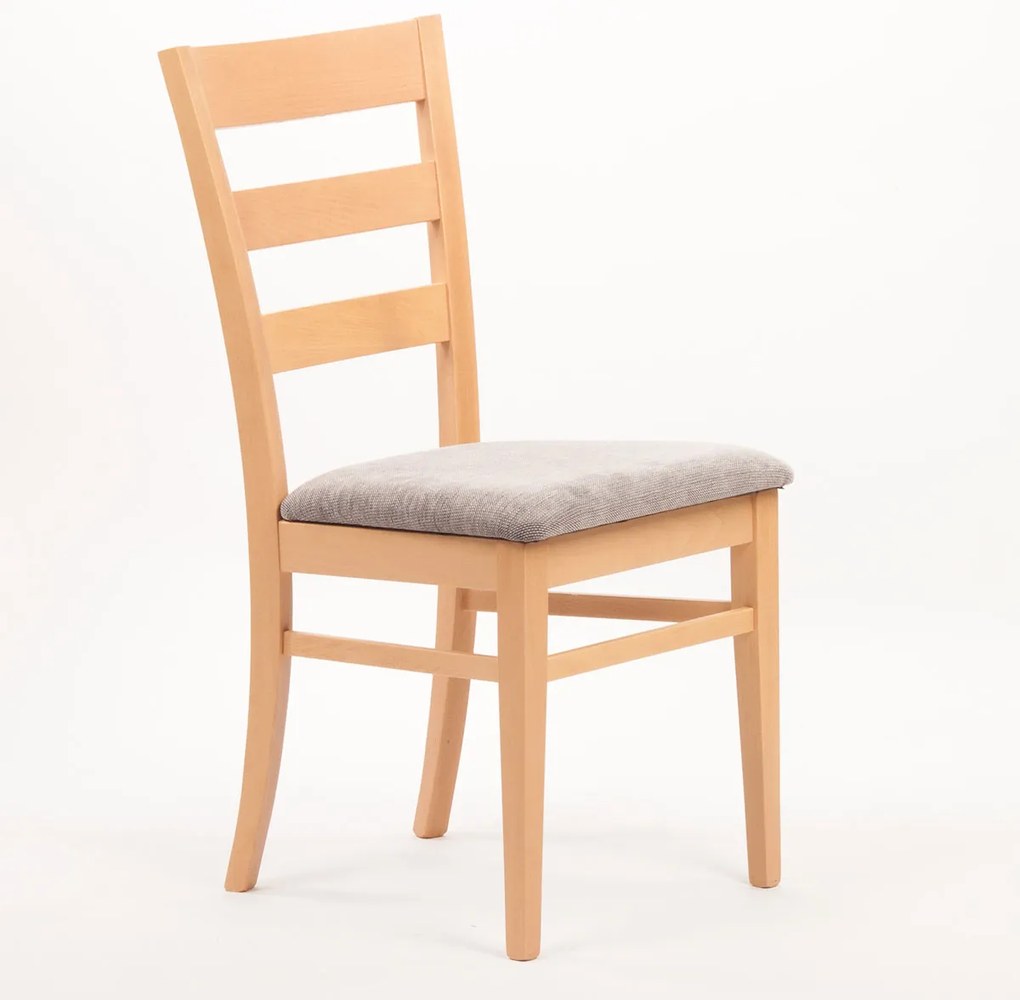 Stima Stolička VIOLA s čalúneným sedákom Vyberte odtieň ->: Tmavo hnedá, Vyberte látku ->: GENEZA soft 68