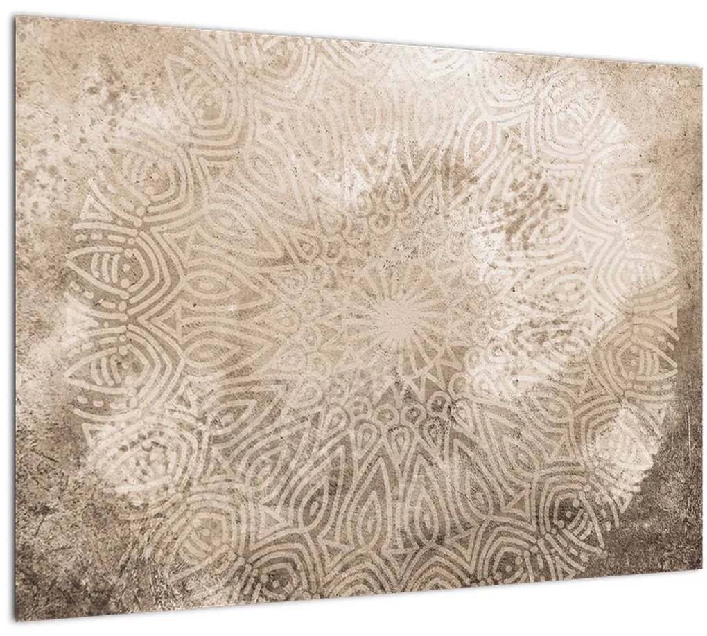 Sklenený obraz - Mandala (70x50 cm)