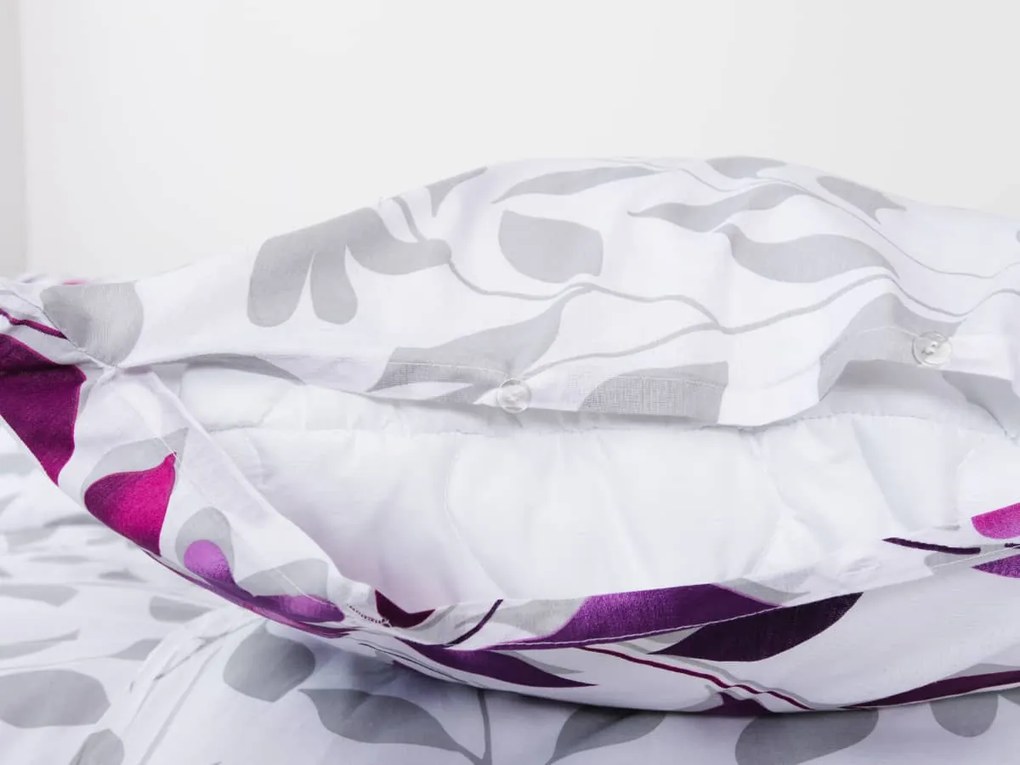 XPOSE® Bavlnené obliečky IVANKA na dve postele - fialové