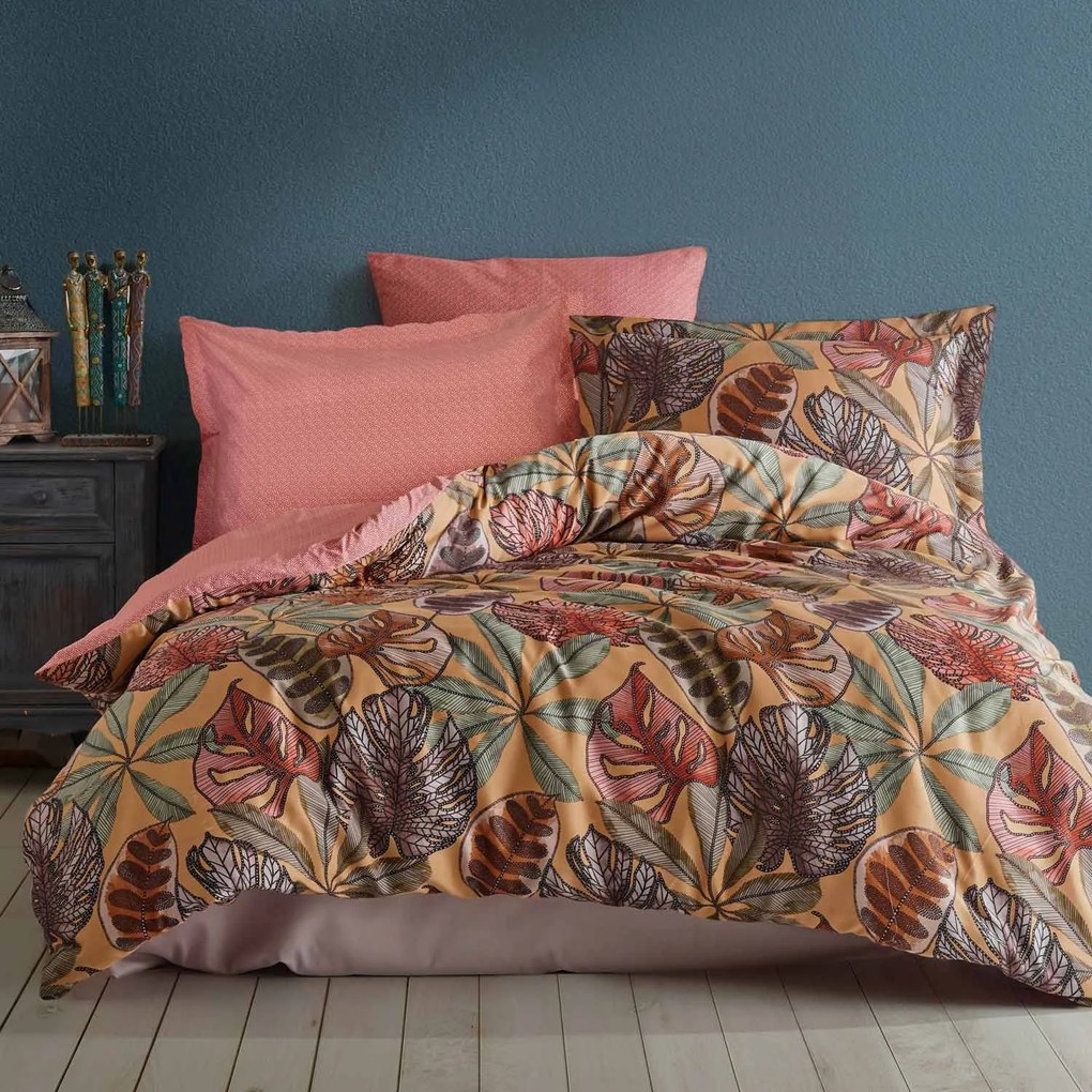 SATÉNOVÉ OBLIEČKY LUXURY PREMIUM GRETA 160X200 CM, 2KS 70X80 CM LISTY