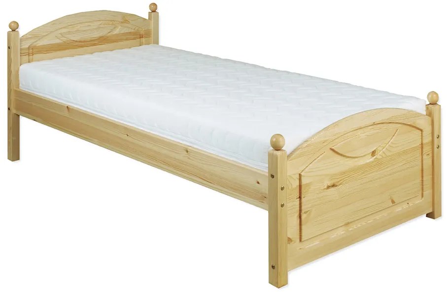 Jednolôžková posteľ 100 cm LK 126 (masív). Vlastná spoľahlivá doprava až k Vám domov. 753174
