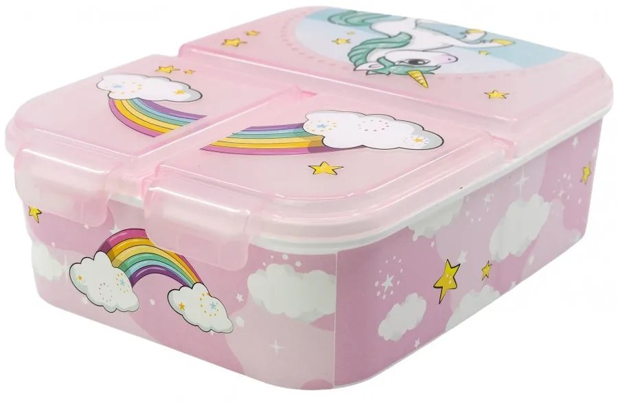 Multibox na desiatu Unicorn s 3 priehradkami