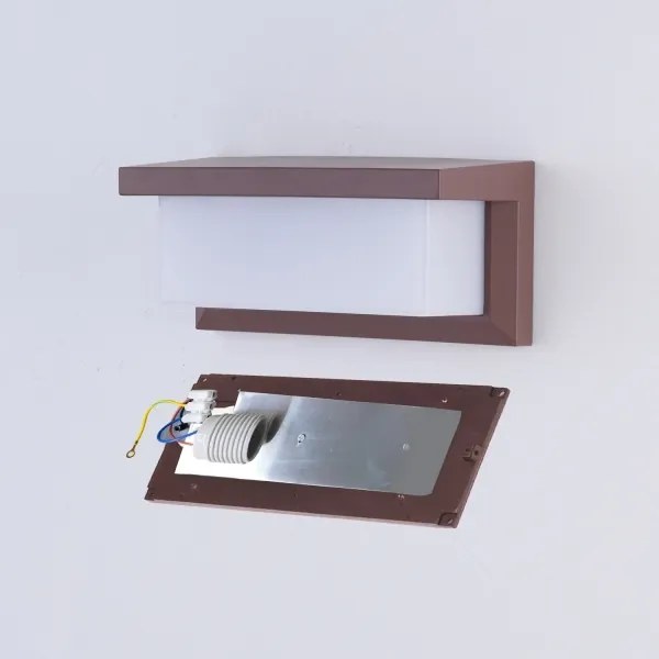 Brilagi - Vonkajšie nástenné svietidlo BRICKY 1xE27/60W/230V hnedá IP54