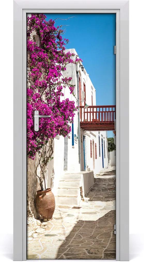 Fototapeta samolepící na dveře Řecké uličky