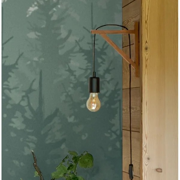 Atmosphera - Nástenné svietidlo WILD 1xE27/25W/230V borovica