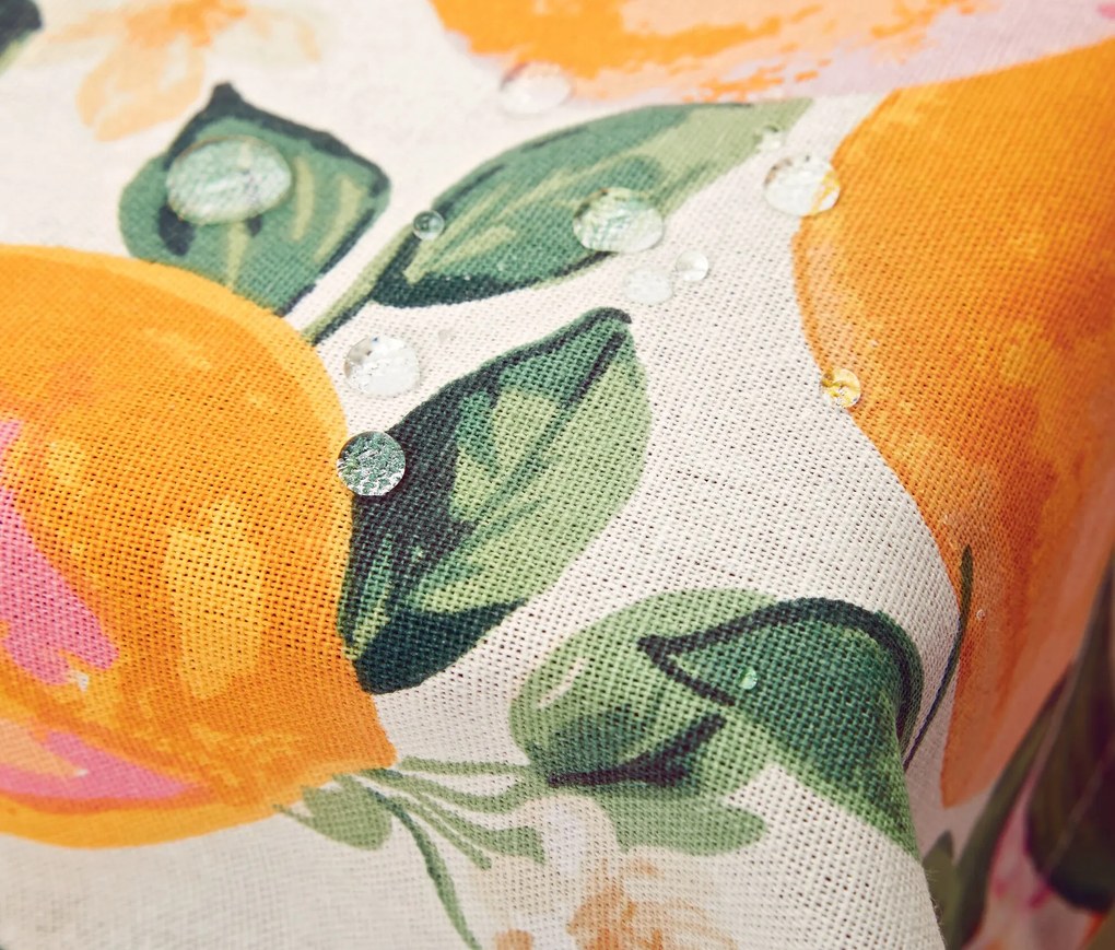 Umývateľný obrus, cca 90 x 90 cm, oranžový
