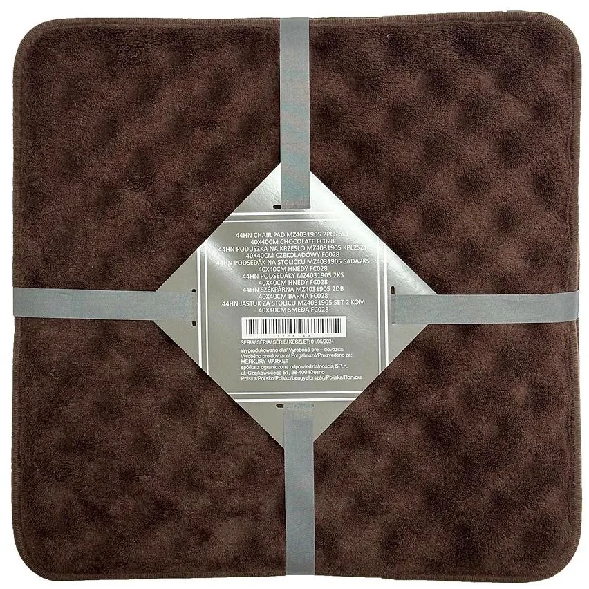 Komplet podsedákov MZ4031905 40x40 cm (2 ks.) čokoládová