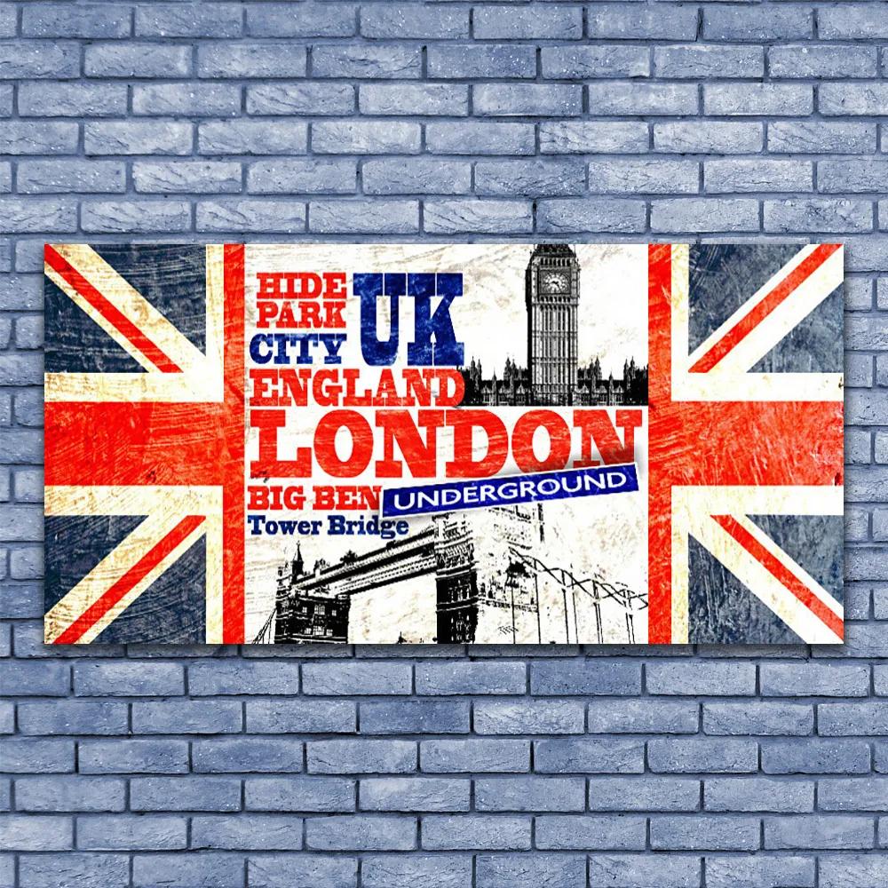 Obraz plexi Londýn vlajka umenie 120x60 cm