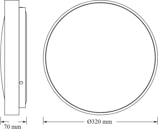 Osram - LED stropné svietidlo CEILING LUXO LED/18W/230V pr. 32 cm čierne