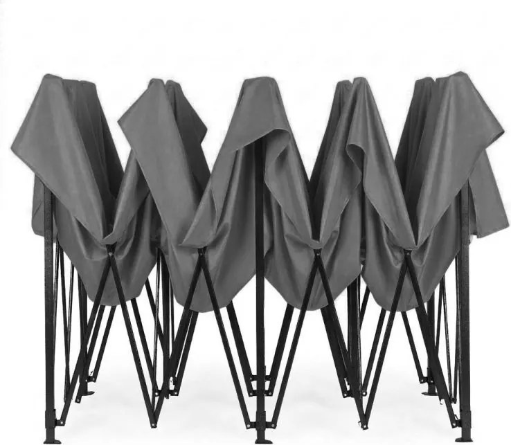 Samorozkladací párty stan so stenami v rôznych farbách 3 x 6 m modrá